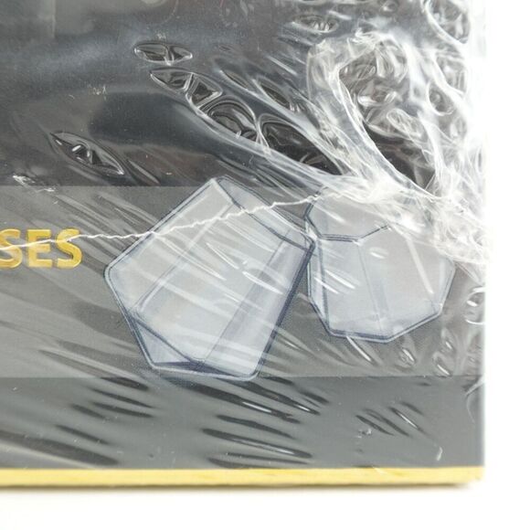 Dragon Glassware Shot Glasses Clear Diamond Shaped Set Of 4 - Picture 9 of 11